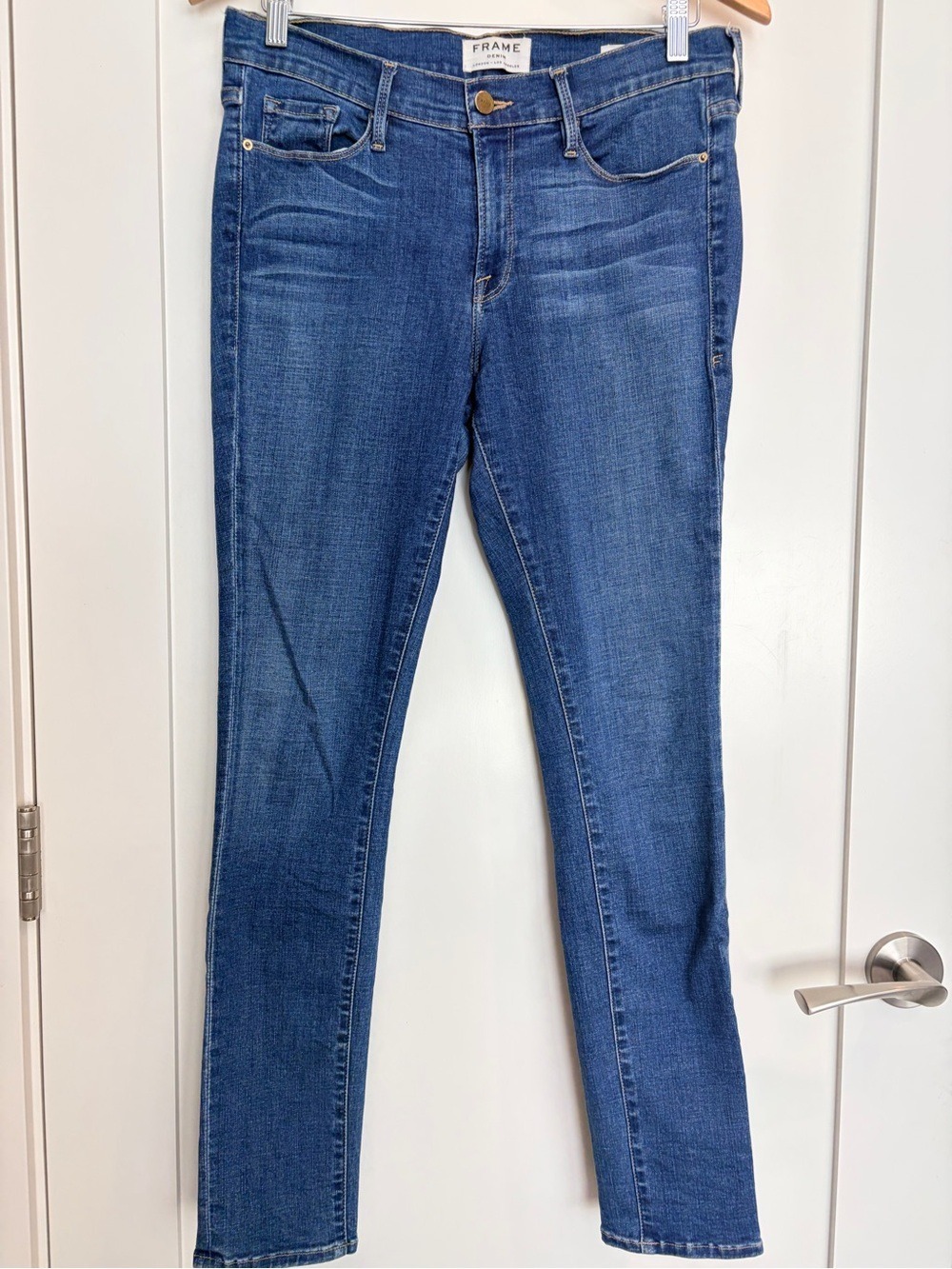 FRAME Le High Skinny Jeans Culver Wash Size 28 Made in USA